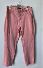 Load image into Gallery viewer, Gloria Vanderbilt Womens Amanda Pink Denim Stretch Straight Leg Jeans Size 12
