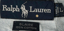 Load image into Gallery viewer, Ralph Lauren Mens Blue Cotton Long Sleeve Blaire Button-Up Shirt Size L
