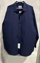 Load image into Gallery viewer, Calvin Klein Mens Blue Long Sleeve Regular Fit Stretch Dress Shirt Sz 2XL W/Tag
