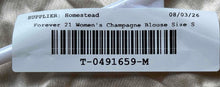Load image into Gallery viewer, Forever 21 Womens Champagne Sleeveless Side Zip Mini Dress Size Small
