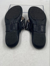 Load image into Gallery viewer, Authentic Salvatore Ferragamo Womens Black Patent Leather Slide Sandals Size 6 B
