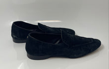 Load image into Gallery viewer, Paciotti Mens Black Suede Round Toe Slip-On Loafer Shoes Size 7 C
