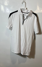 Load image into Gallery viewer, DKNY Mens White Short Sleeve Collared Quarter Zip Polo Shirt Size Small
