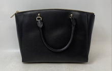 Load image into Gallery viewer, Michael Kors Womens Ellis Black Leather Double Handle Zipper Satchel Purse
