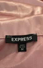 Load image into Gallery viewer, Express Womens Pink Short Cap Sleeve Collared Regular Fit Button-Up Shirt Size M
