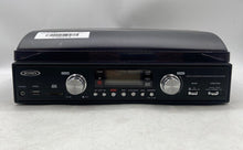Load image into Gallery viewer, Jensen JTA-460 Black 3-Speed AM/FM Stereo Turntable Record Player Not Tested
