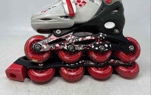 Load image into Gallery viewer, Neon Kids Multicolor Ratchet Buckle Inline Roller Skates Size S 12-2

