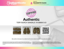 Load image into Gallery viewer, Authentic Tory Burch Womens Brown Slip-On Platform Flip-Flop Sandals Size 9M
