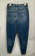 Load image into Gallery viewer, American Eagle Womens Blue Denim Stretch Curvy Mom Jeans Size 30W 10 LONG
