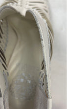 Load image into Gallery viewer, Vince Camuto Womens Acha Beige Leather Peep Toe Cutout Cone Pump Heels Size 9M
