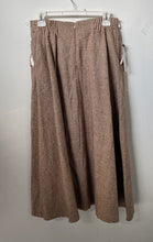 Load image into Gallery viewer, IO Womens Brown Printed Back Zip Pockets A-Line Skirt Size Medium With Tag

