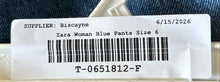 Load image into Gallery viewer, Zara Womens Blue Denim Medium Wash High-Rise Slash Pockets Mom Jeans Size 6
