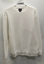 Load image into Gallery viewer, H&amp;M Mens White Ribbed Long Sleeve Crew Neck Regular Fit Pullover Sweater Size XL
