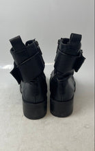 Load image into Gallery viewer, Karl Lagerfeld Womens Pippa Black Leather Side Zip Block Combat Boots Size 8
