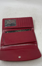 Load image into Gallery viewer, Unbranded Womens Red Genuine Leather Croc-Embossed Zipper Designer Snap Wallet
