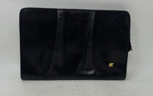 Load image into Gallery viewer, Bagheera Womens Black Textured Leather Inner Pockets Zipper Clutch Purse
