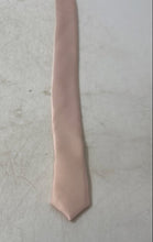 Load image into Gallery viewer, Pronto Uomo Mens Pink Satin Formal Keeper Loop Adjustable Pointed Tie

