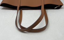 Load image into Gallery viewer, A New Day Womens Brown Leather Double Strap Zipper Medium Tote Handbag
