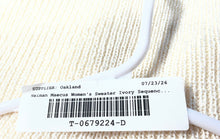 Load image into Gallery viewer, Neiman Marcus Womens Ivory Sequence Long Raglan Sleeve Pullover Sweater Size M
