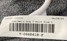 Load image into Gallery viewer, Hugo Boss Mens Gray Spread Collar Regular Fit Short Sleeve Polo Shirt Size L
