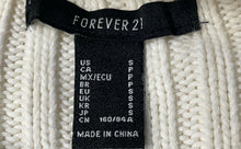 Load image into Gallery viewer, Forever 21 Womens Beige Cotton Long Sleeve Cropped Pullover Sweater Size S
