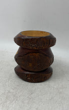 Load image into Gallery viewer, Vintage Cabo Polonio Uruguay Wood Mortar Tableware Rustic Vessel Cup Container
