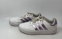Load image into Gallery viewer, Adidas Womens Court Platform GV8999 White And Purple Sneakers Shoes Size 9.5
