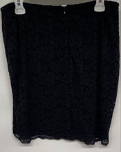 Load image into Gallery viewer, Express Womens Black Lace Stretch Flat Front Back-Zip Mini Skirt Size 12
