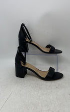 Load image into Gallery viewer, Aldo Womens Black Leather Open Toe Block Heel Ankle Strap Sandals Size 7.5
