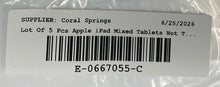 Load image into Gallery viewer, Lot Of 5 Pcs Apple iPad Mixed Silver Tablets Not Tested Locked For Parts

