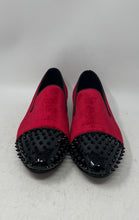 Load image into Gallery viewer, Harpelunde Mens Red Spikes Cap Toe Slip-On Wedding Loafer Shoes Size 14
