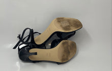 Load image into Gallery viewer, Michael Kors Womens Elodie Black Leather Stiletto Ankle Strap Sandals Size 7.5M
