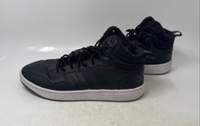 Load image into Gallery viewer, Adidas Mens Hoops 3.0 Mid GZ6679 Black Leather Lace-Up Sneakers Shoes Size 12
