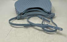 Load image into Gallery viewer, Petite Jolie Womens Blue Quilted Faux Leather Adjustable Strap Crossbody Purse
