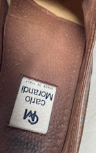 Load image into Gallery viewer, Carlo Morandi Mens Brown Leather Lace-Up Cap Toe Derby Dress Shoes Size 9.5
