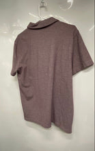 Load image into Gallery viewer, Banana Republic Mens Burgundy Heather Short Sleeve Collared Polo Shirt Size L
