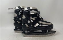 Load image into Gallery viewer, Lake Placid Boys Summit Black White Adjustable Ice Skates Size 1-4
