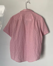 Load image into Gallery viewer, Original Penguin Mens Red Striped Collared Short Sleeve Button-Up Shirt Size L
