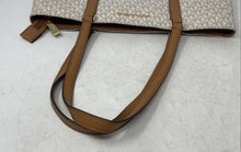 Load image into Gallery viewer, Michael Kors Womens Jet Set Beige Brown Signature Print Double Handle Tote Bag
