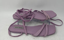 Load image into Gallery viewer, Steve Madden Womens Garvan Purple Leather Open Toe Gladiator Sandals Size 9.5M
