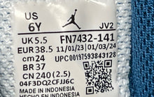 Load image into Gallery viewer, Nike Boys Air Jordan 1 Mid SE FN7432-141 White Blue Sneaker Shoes Size 6Y
