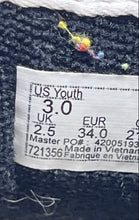 Load image into Gallery viewer, Vans Boys Off The Wall 721356 Black Orange Yellow Suede Sneakers Shoes Size 3Y
