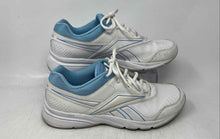 Load image into Gallery viewer, Reebok Womens Steady Stride II White Blue Low Top Lace-Up Sneakers Shoes Size 9
