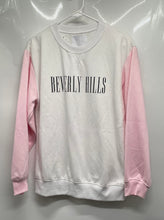 Load image into Gallery viewer, Boyfriend Crew Womens White Pink Long Sleeve Pullover Sweatshirt Size M
