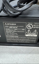 Load image into Gallery viewer, Mitsubishi HS-U576 Black Hi-Fi Electronic Video Cassette Recorder Not Tested
