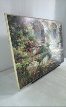 Load image into Gallery viewer, Courtyard Shadows Impressionist Garden Framed Art Painting By Vail Oxley
