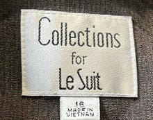 Load image into Gallery viewer, Collections For Le Suit Womens Brown Long Sleeve One-Button Blazer Jacket Sz 16
