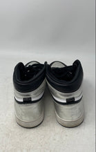 Load image into Gallery viewer, Nike Womens Air Jordan 1 Retro CD0461-001 White Silver Black Basketball Shoes 8
