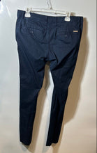 Load image into Gallery viewer, Armani Exchange Mens Blue Flat Front Slash Pocket Slim Fit Chino Pants Size 34
