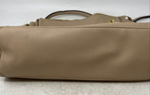 Load image into Gallery viewer, Juicy Couture Womens Beige Leather Outer Pocket Shoulder Strap Satchel Bag
